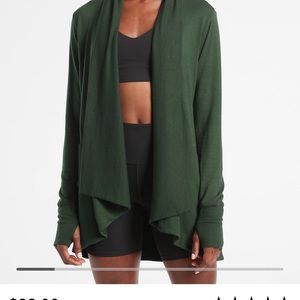 Athleta workout cardigan (Mocha)